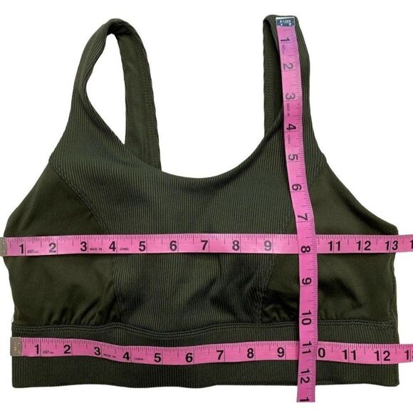 All In Motion‎ Sports Bra Womens SMALL Dark Green Very Soft Removable-Cup… - Picture 5 of 13